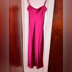 nwt beginning boutique amaryllis maxi dress wine